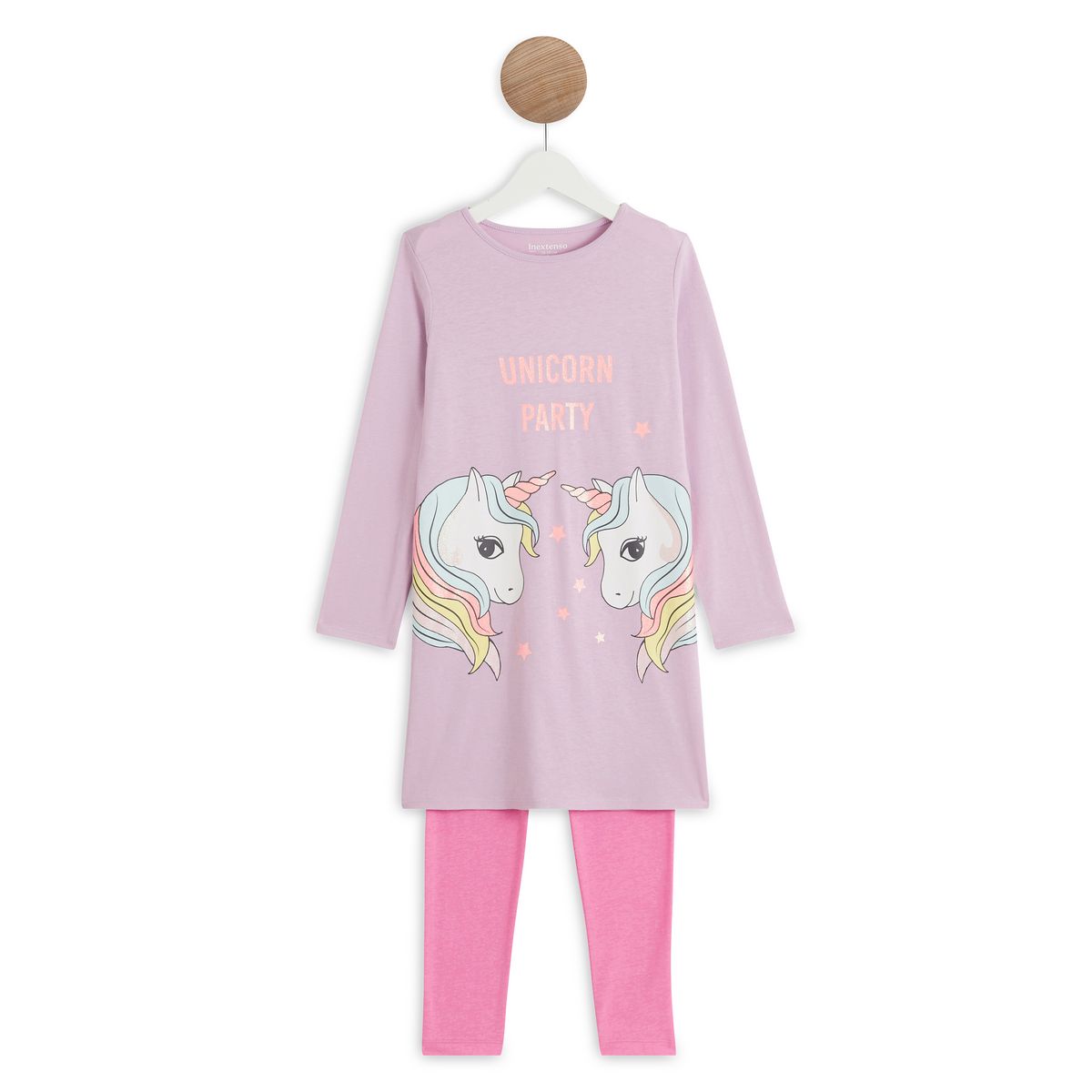INEXTENSO Chemise de nuit + legging licorne fille