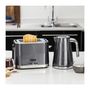 Voir la diapositive 3 : Russell Hobbs Russell Hobbs 25250-56 Toaster Grille-Pain Geo Steel, 4 Fonctions, Temperature Ajustable, Rechauffe Viennoiseries, Pince