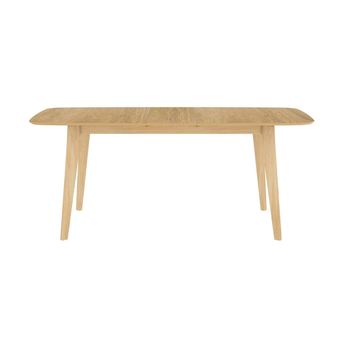 Rendez vous déco Table rectangulaire 4/6 personnes extensible en bois clair 150/180 cm - Oman