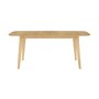 Voir la diapositive 3 : Rendez vous déco Table rectangulaire 4/6 personnes extensible en bois clair 150/180 cm - Oman