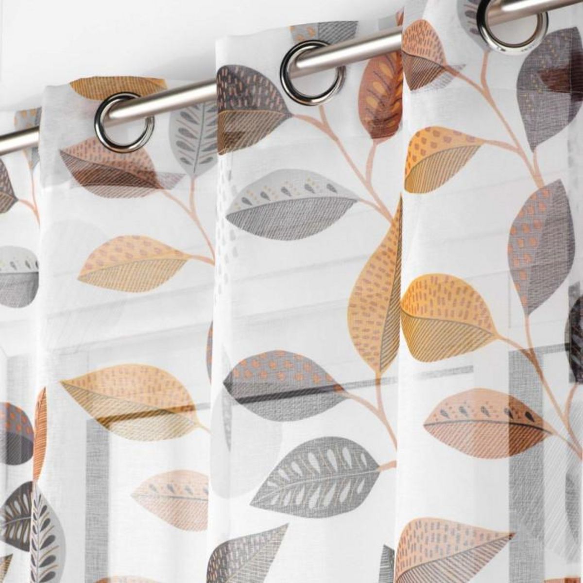 Paris Prix Rideau Voilage à Œillets  Vahine  140x240cm Multicolore