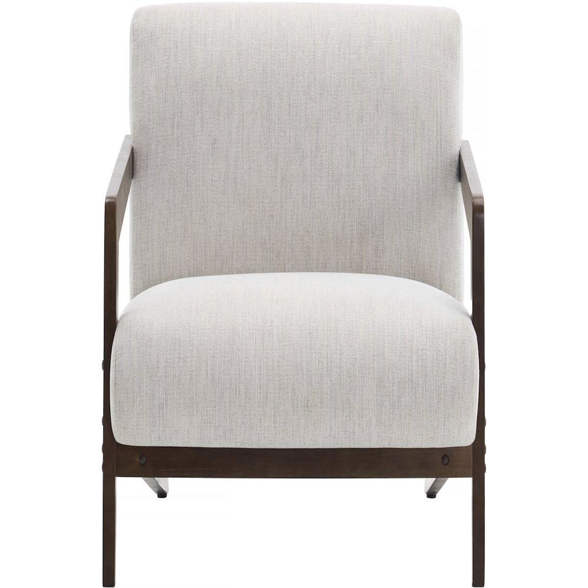 Habitat et Jardin Fauteuil intérieur scandinave en bois et tissu  Lena  - Beige