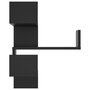 Voir la diapositive 5 : VIDAXL Etagere d'angle murale Noir 40x40x50 cm bois d'ingenierie