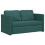 Voir la diapositive 4 : VIDAXL Canape-lit 2 en 1 vert fonce 112x174x55 cm tissu