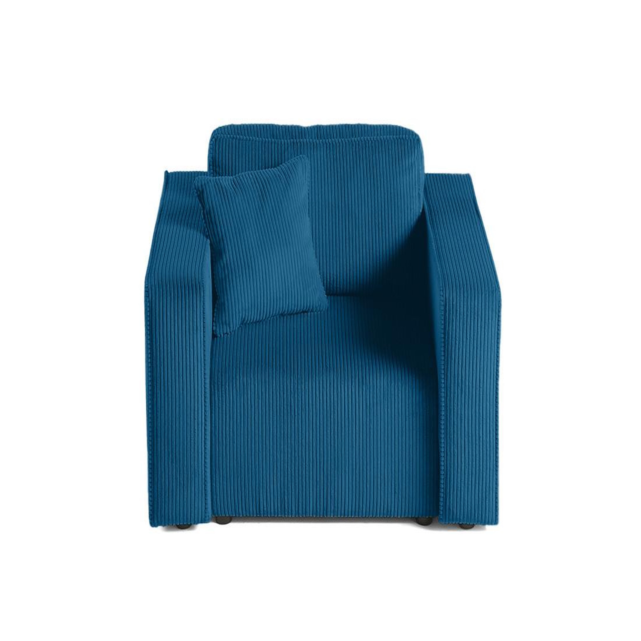 Voir la diapositive 5 : BEST MOBILIER Topaze - fauteuil - en velours côtelé