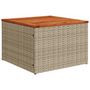Voir la diapositive 3 : VIDAXL Salon de jardin avec coussins 9pcs melange beige resine tressee