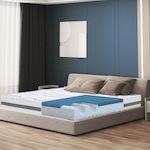 THE WHITE STONE Matelas à mémoire de Forme 70 x 140 | Hauteur 22 cm | Propriétés orthopédiques Auto-modelantes | Produit en Italie. Coloris disponibles : Bicolore
