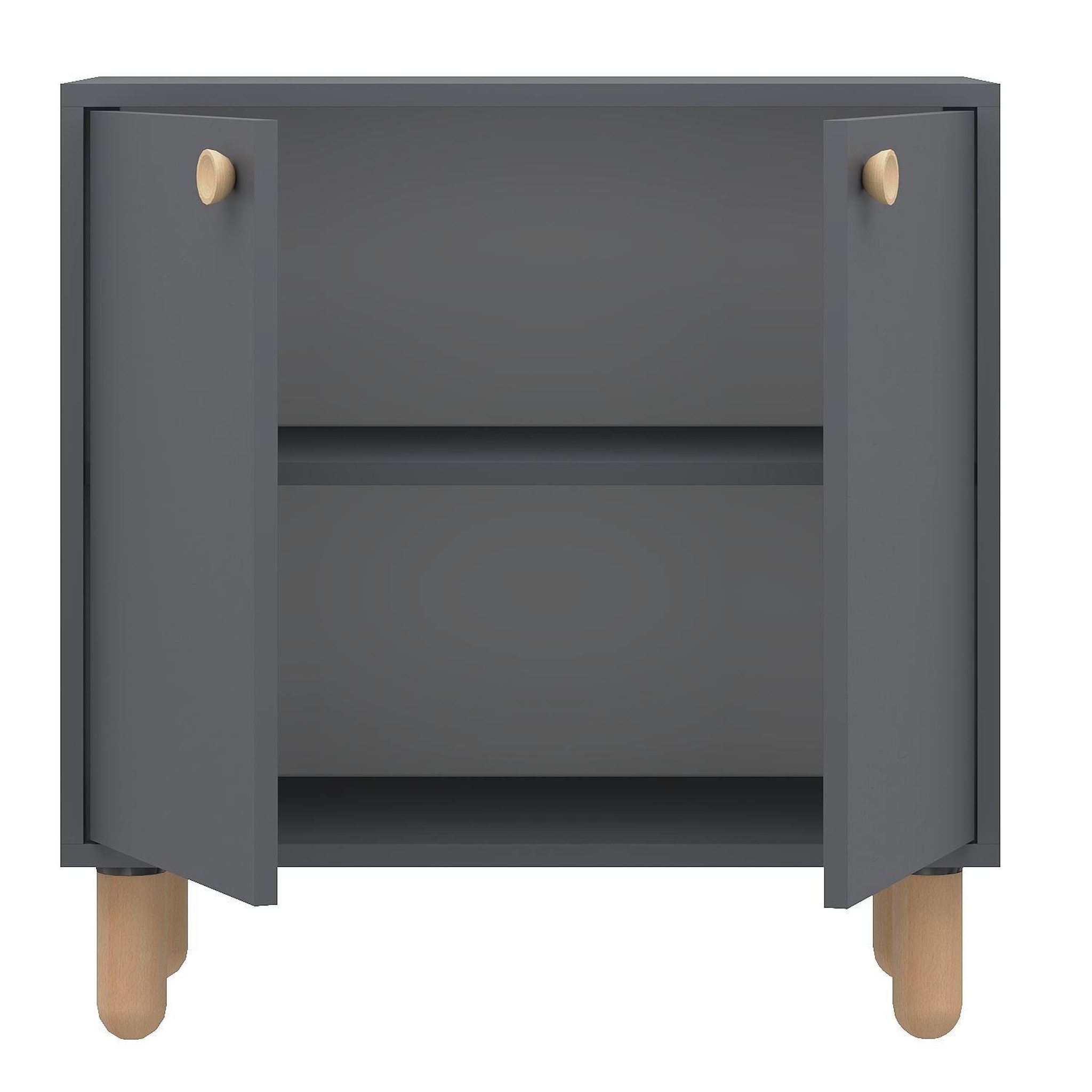 Voir la diapositive 4 : Habitat et Jardin Buffet en bois  lina  - 72 x 36 x 73 cm - gris anthracite