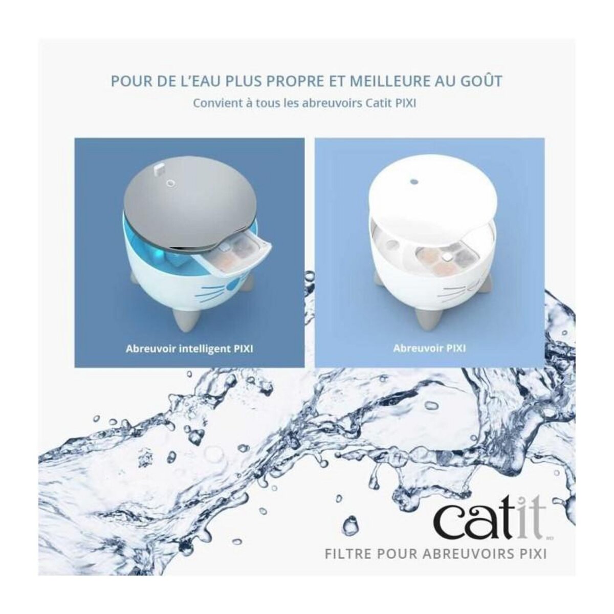 Cat'it CATIT 3 Filtres pour fontaine a eau PIXI
