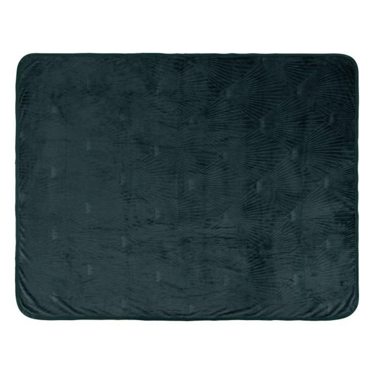 ATMOSPHERA Plaid en Flanelle  Art Déco  125x150cm Vert Cèdre