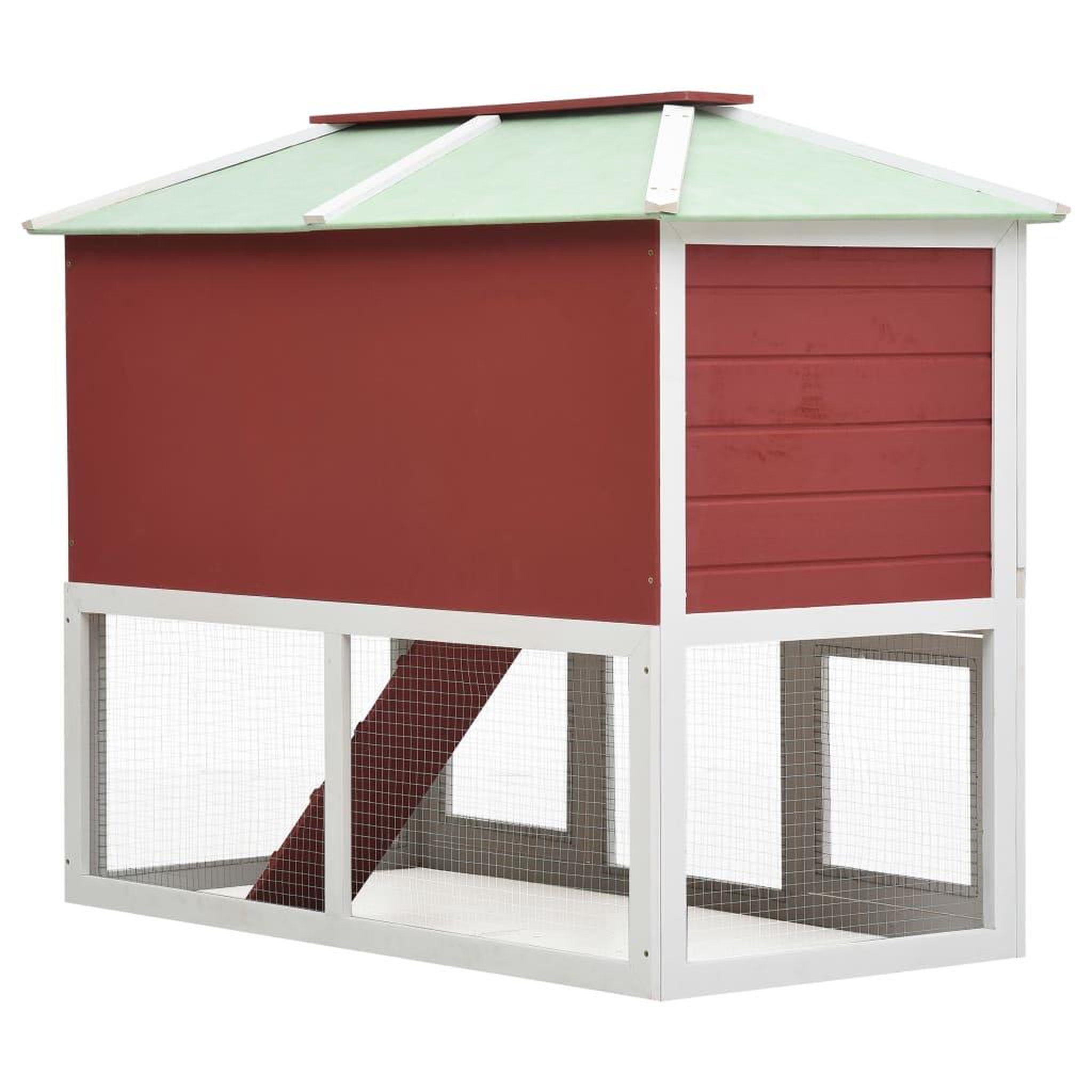 Voir la diapositive 5 : VIDAXL Cage double pour animaux Rouge Bois
