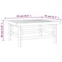 Voir la diapositive 6 : VIDAXL Table de jardin 65x55x30 cm bambou