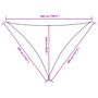 Voir la diapositive 6 : VIDAXL Voile de parasol tissu oxford triangulaire 3x4x5 m blanc