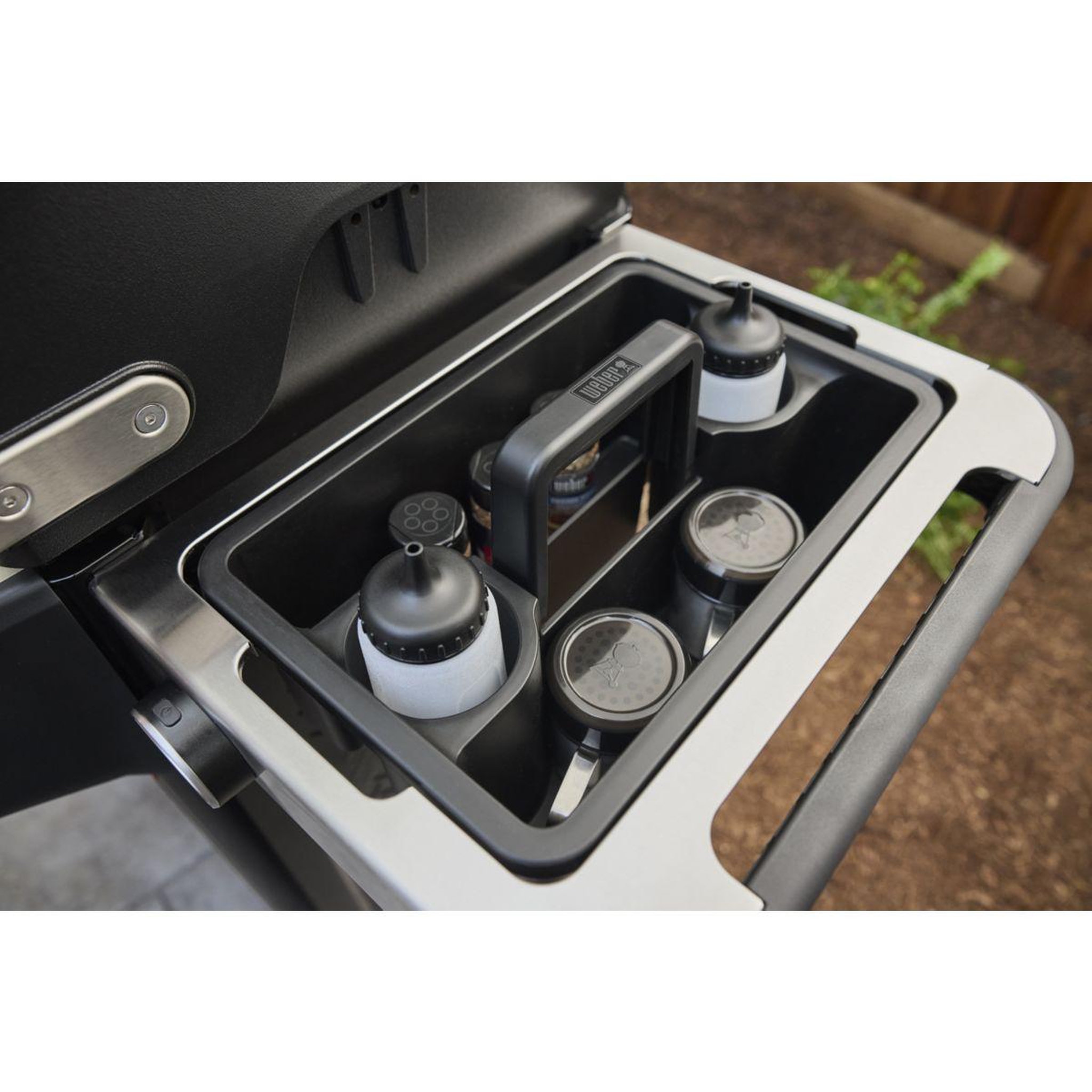 Voir la diapositive 3 : Weber Ustensile barbecue compartimentée de transport weber works