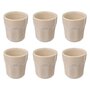 Voir la diapositive 1 : SECRET DE GOURMET Lot de 6 Tasses à Café  Roma  8cl Beige