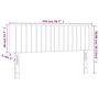 Voir la diapositive 6 : VIDAXL Tetes de lit 2 pcs Creme 72x5x78/88 cm Tissu