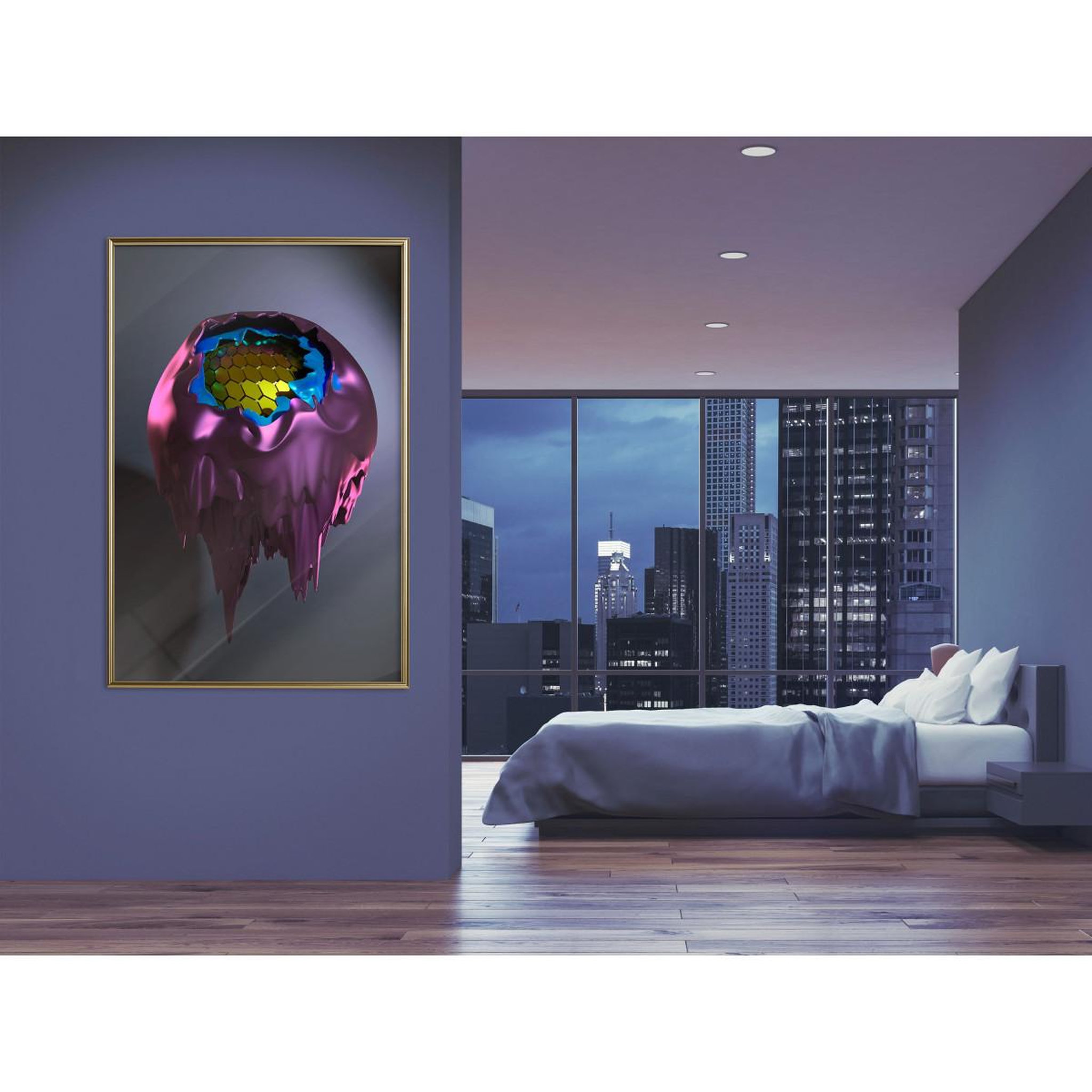 Voir la diapositive 2 : Paris Prix Affiche murale encadrée  throng of thoughts