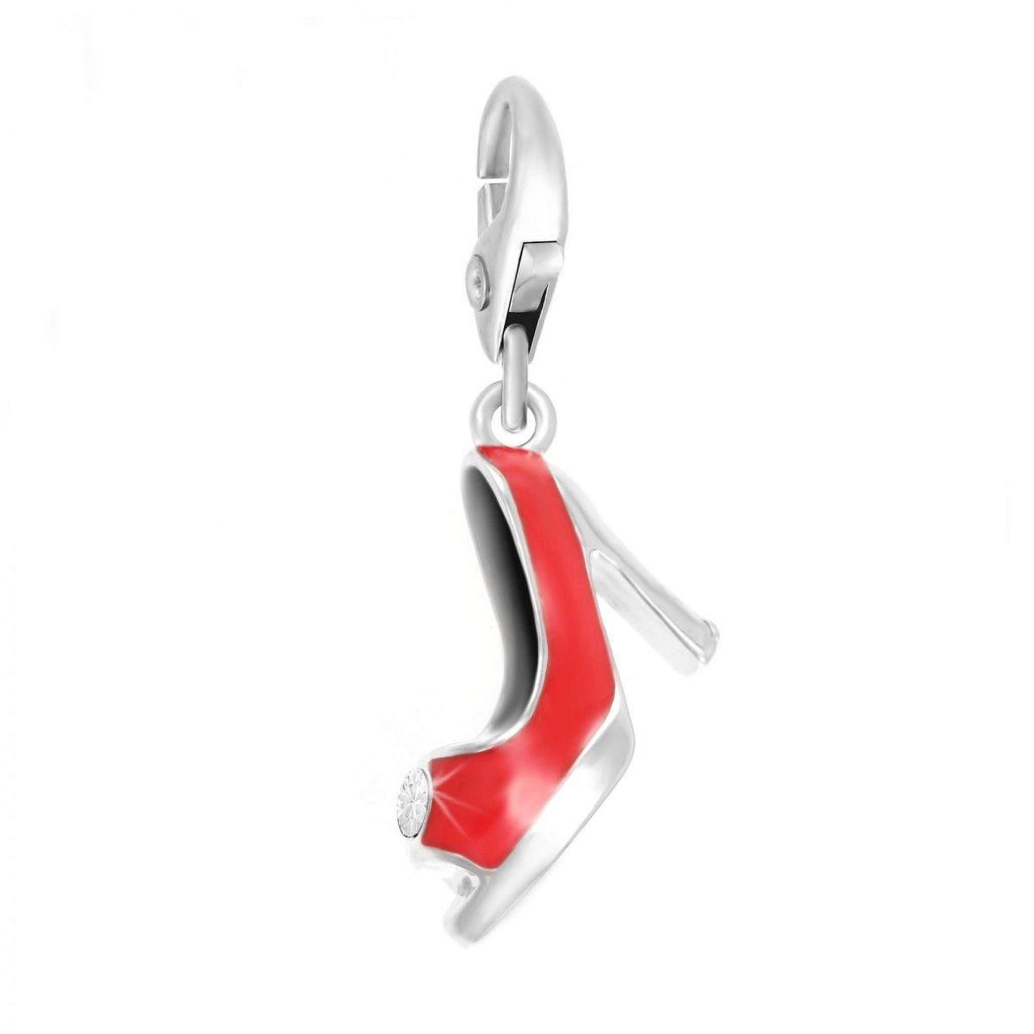 SC CRYSTAL Charm chaussure rouge SC Crystal orné de Cristaux scintillants