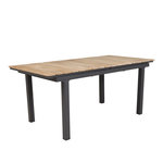 Paris Prix Table de Jardin Extensible  Mexico  180-240cm Naturel & Noir