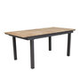 Voir la diapositive 1 : Paris Prix Table de Jardin Extensible  Mexico  180-240cm Naturel & Noir