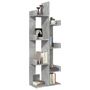Voir la diapositive 3 : VIDAXL Bibliotheque Gris beton 48x25,5x140 cm Bois d'ingenierie