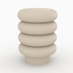 Rendez vous déco Tabouret rond en métal gris H41 cm-Félicie