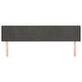 Voir la diapositive 3 : VIDAXL Tete de lit avec oreilles Gris fonce 203x16x78/88 cm Velours