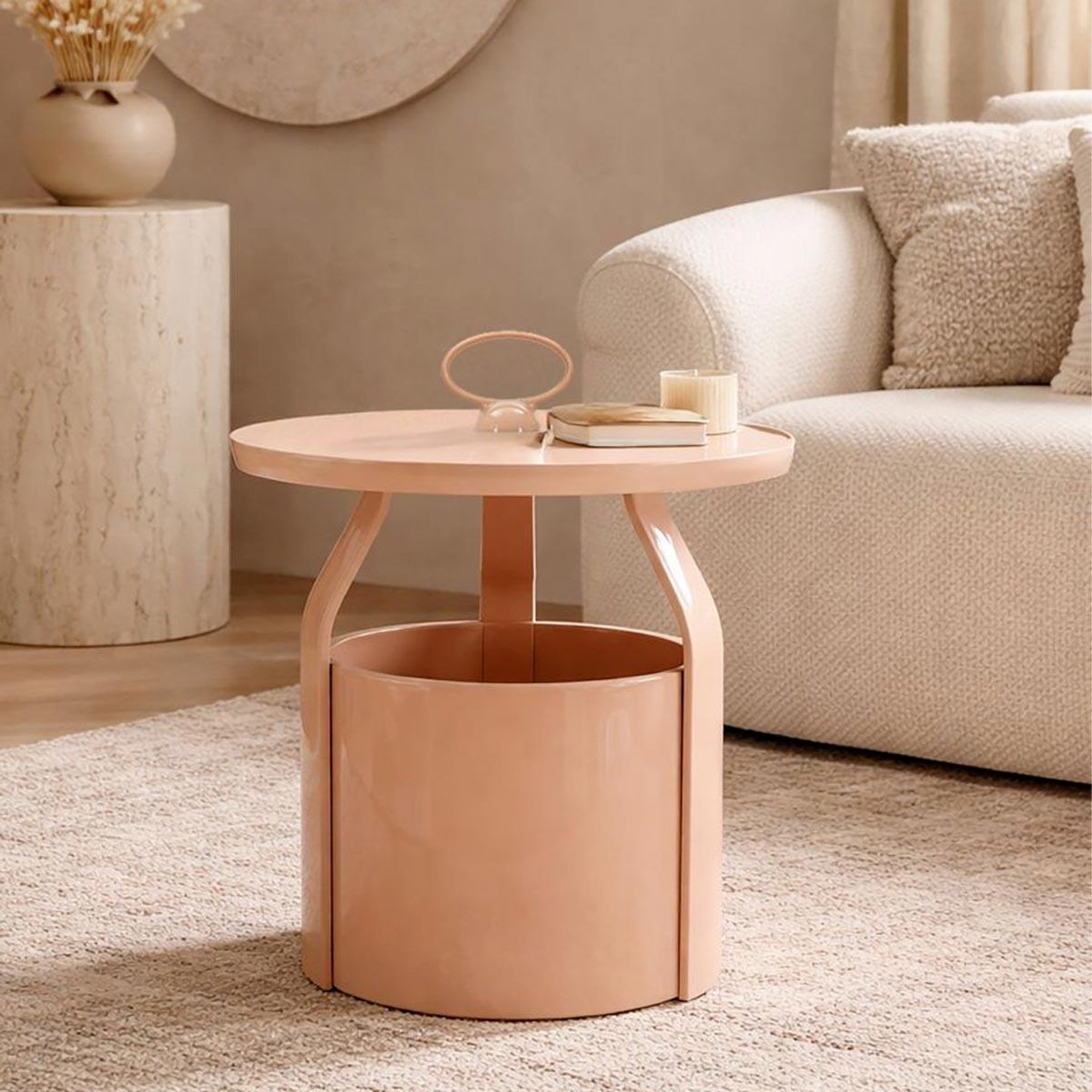 Voir la diapositive 5 : Paris Prix Table d'appoint design  iris  44cm rose