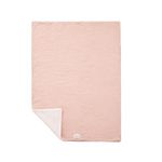 COMBELLE Couverture réversible 70x100cm - Promenade Bucolique en Rose pour Bébé