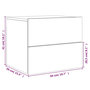 Voir la diapositive 6 : VIDAXL Tables de chevet murales avec lumieres LED 2 pcs noir