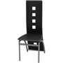 Voir la diapositive 3 : VIDAXL Chaises a manger lot de 6 noir similicuir