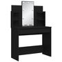 Voir la diapositive 3 : VIDAXL Coiffeuse avec lumieres LED noir 96x40x142 cm