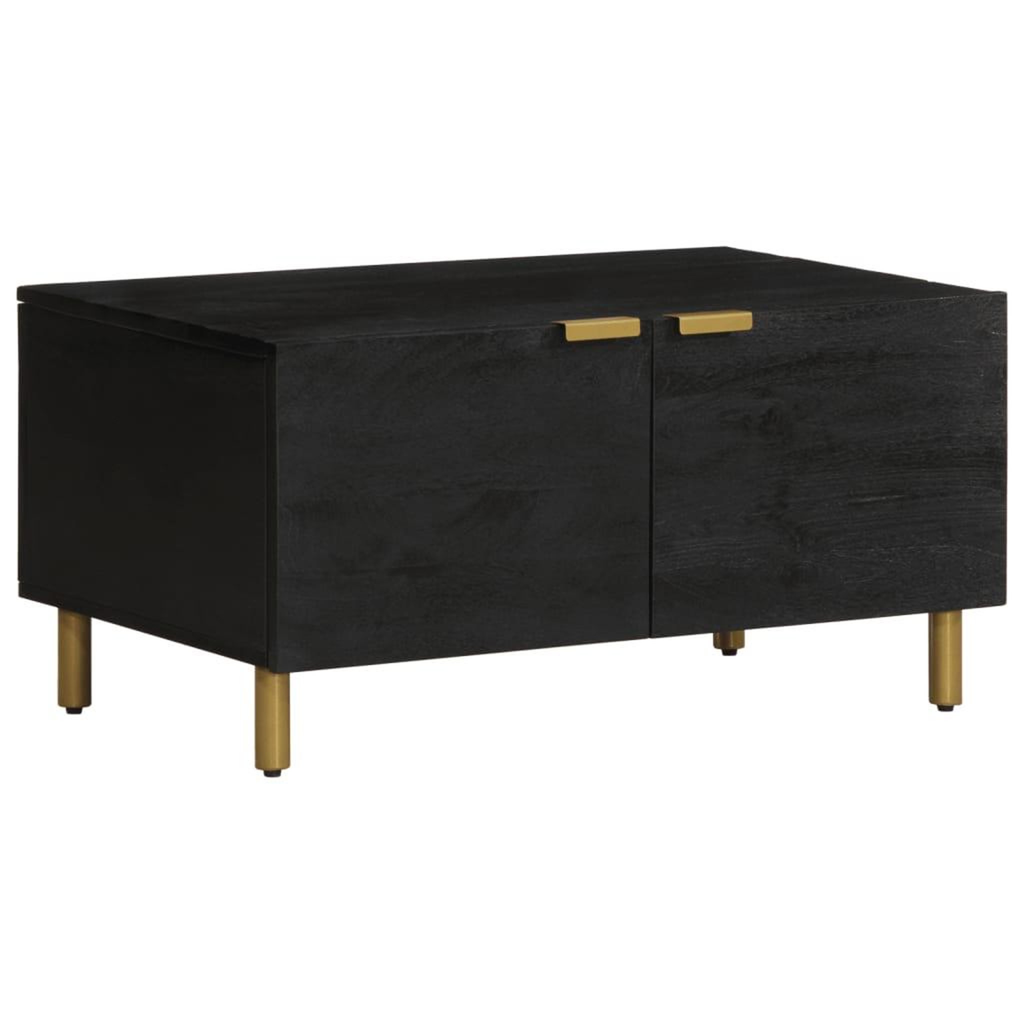 VIDAXL Table basse Noir 80x50x40 cm Bois d'ingenierie