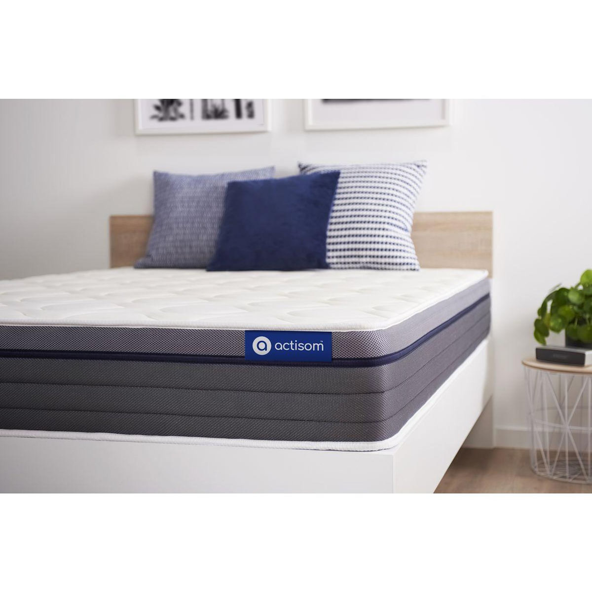 ACTISOM Matelas Latex+Mémoire de forme ACTILATEX ZEN 90x190 Maxi épaisseur 7zones de confort