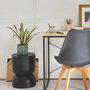 Voir la diapositive 4 : SWEEEK Table d'appoint. bout de canapé. table de chevet en métal. noir. Madi Ø32 x H 42cm