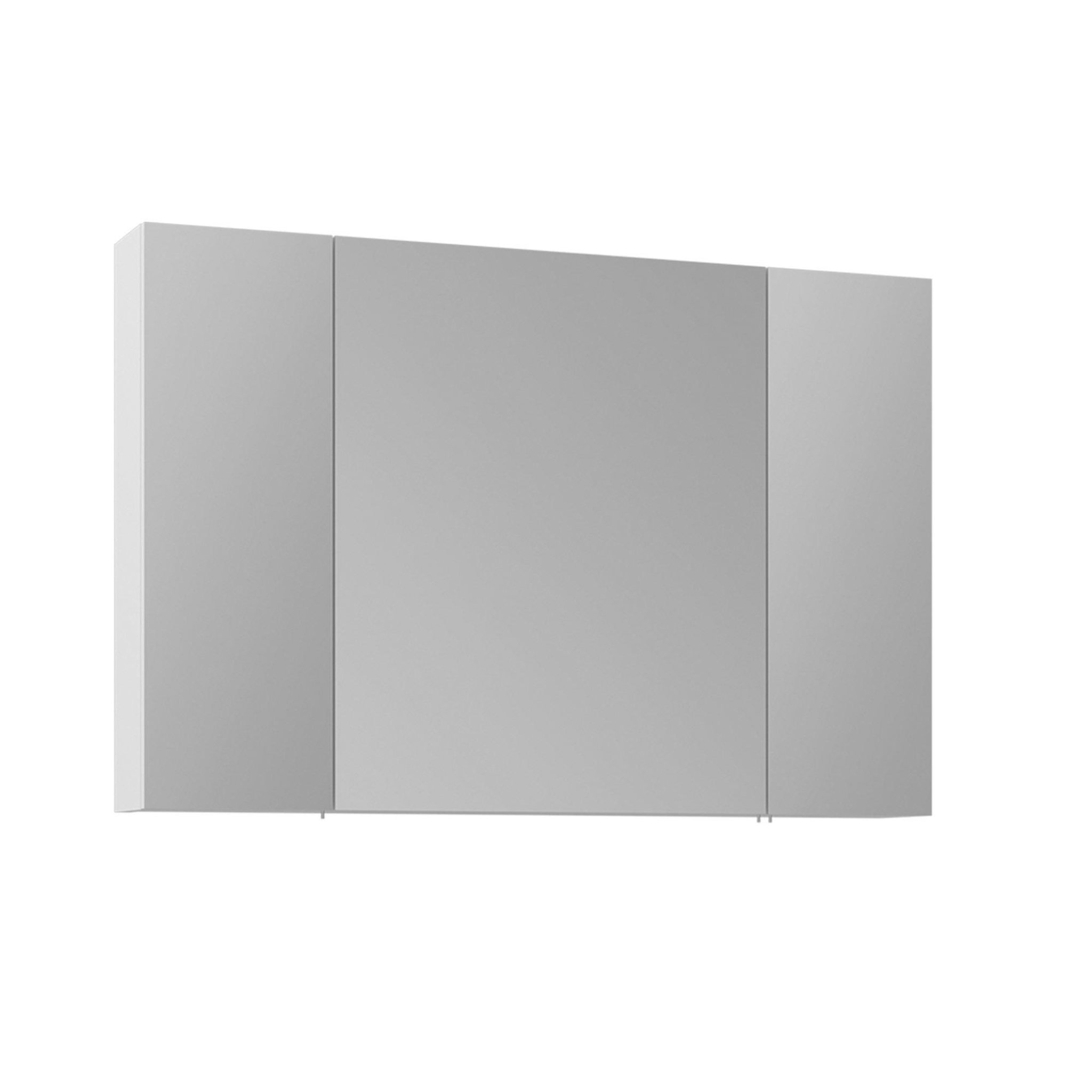 Habitat et Jardin Meuble salle de bain avec miroir  nuvola 100 v2  - 97 x 16 x 66 cm - white