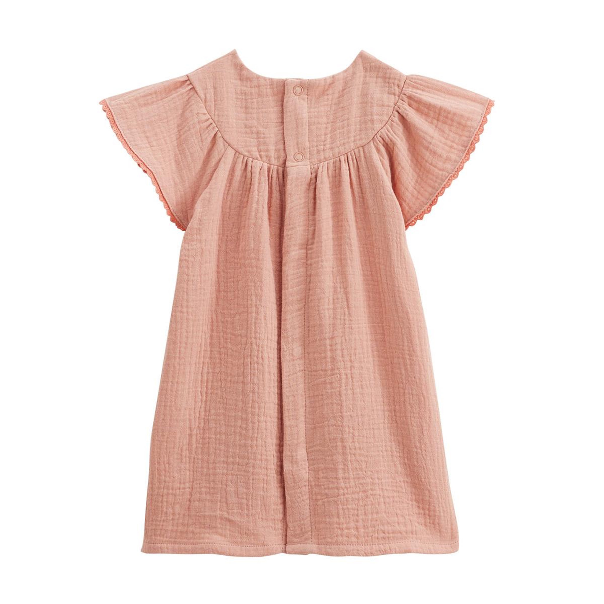 Voir la diapositive 2 : Petit Béguin Robe enfant en gaze de coton Mindanao