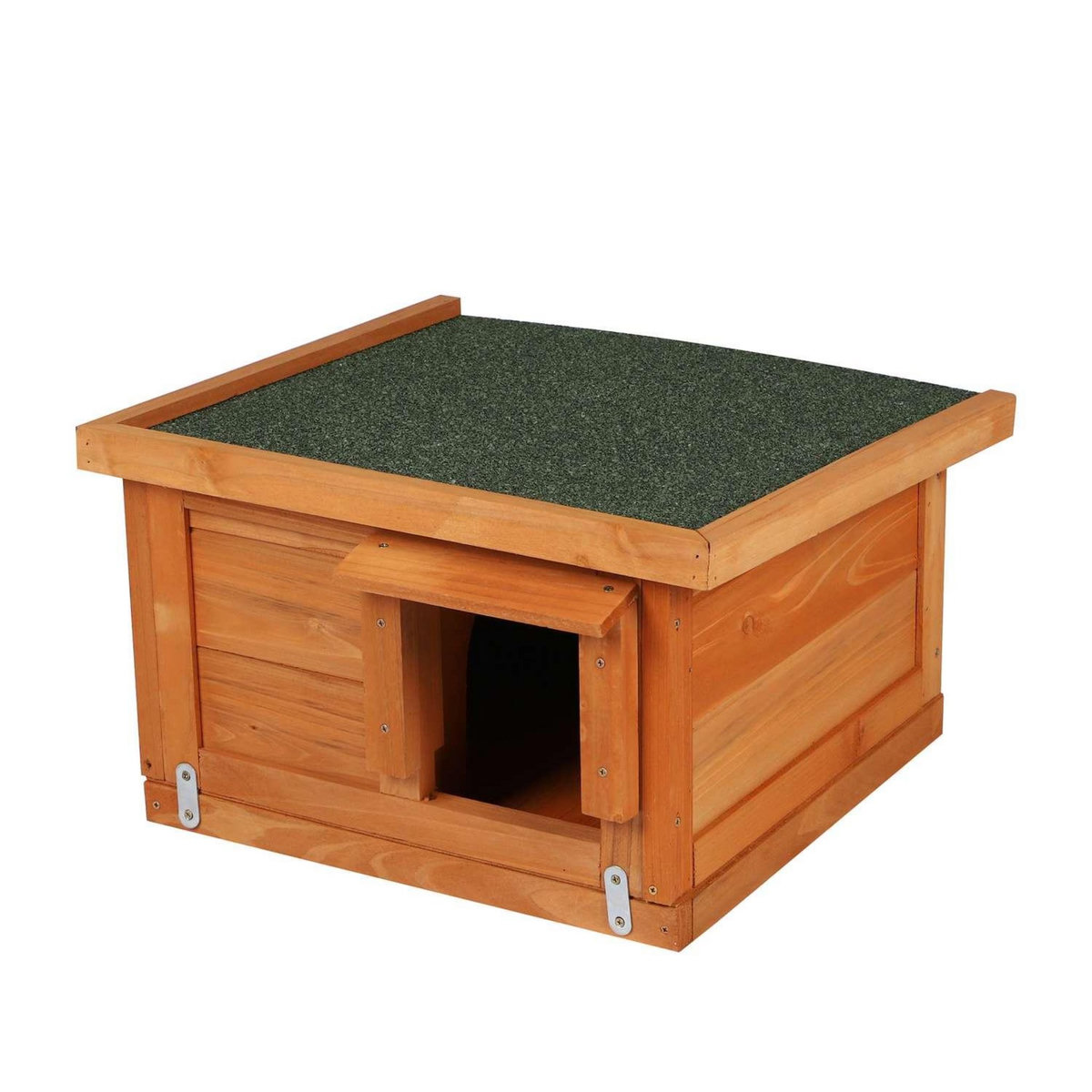 TOILINUX Maison à hérisson en bois naturel