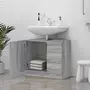 VIDAXL Armoire de lavabo Sonoma gris 63x30x54 cm Bois d'ingenierie