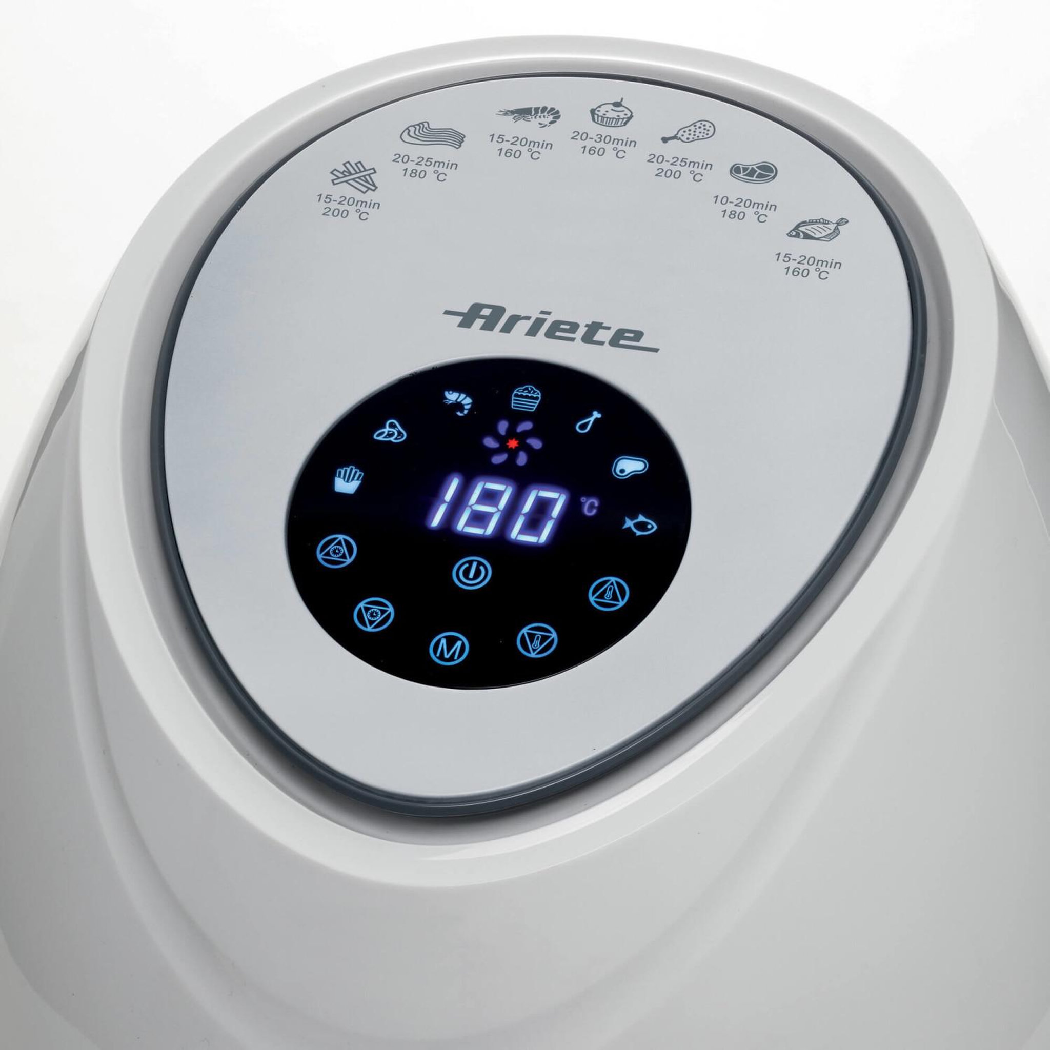 Voir la diapositive 3 : ARIETE Ariete 4618/03 friteuse à air chaud simple 5,5 l indépendante 1800 w acier inoxydable blanc