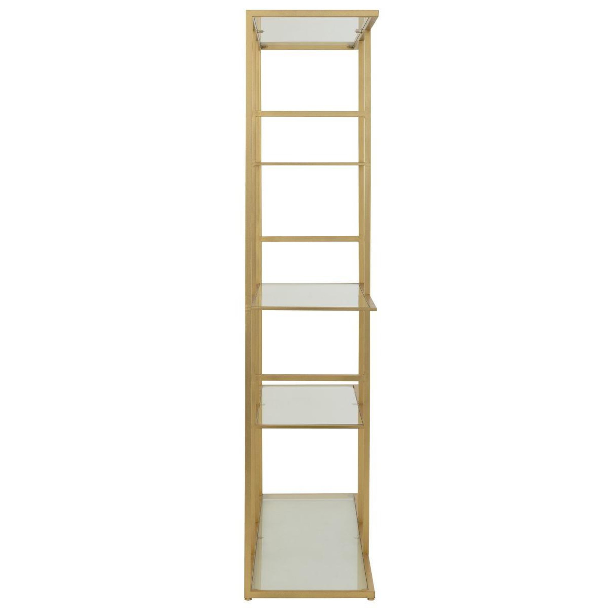 Voir la diapositive 4 : Paris Prix Étagère en verre  thaddeus  180cm doré