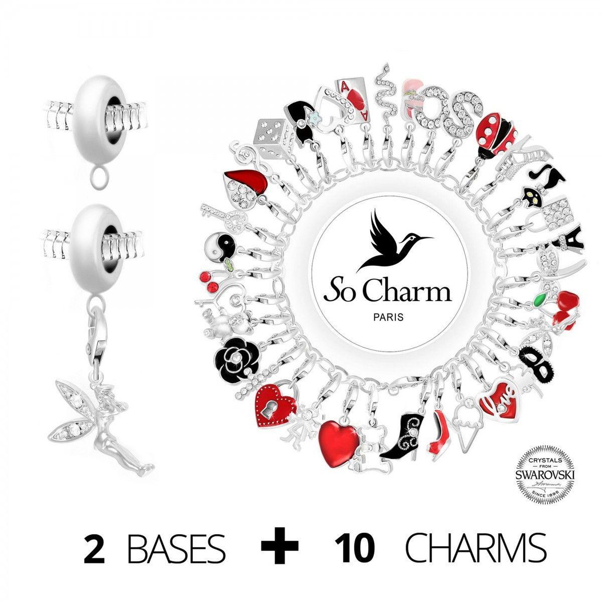 SC CRYSTAL Box mensuelle SC Crystal - 10 charms breloques