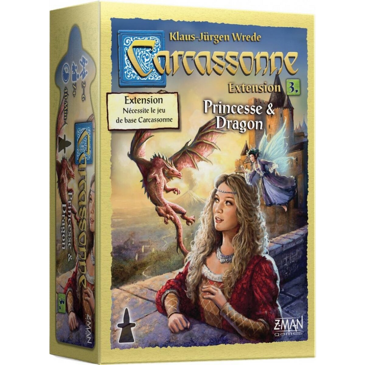 Asmodee Carcassonne Extension 3 Princesse et Dragon