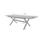 Voir la diapositive 4 : SWEEEK Table de jardin extensible aluminium 8 places anthracite - Ventura