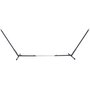 Voir la diapositive 5 : OUTSUNNY Support pied de hamac réglable structure robuste métal époxy noir dim. 3,08-3,80L x 1,08l x 1,20H m