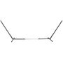Voir la diapositive 5 : OUTSUNNY Support pied de hamac réglable structure robuste métal époxy noir dim. 3,08-3,80L x 1,08l x 1,20H m