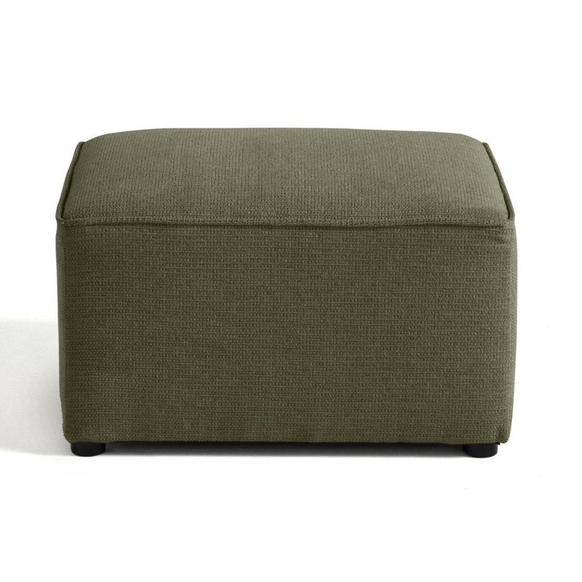 BEST MOBILIER Canopy - pouf - en tissu texturé