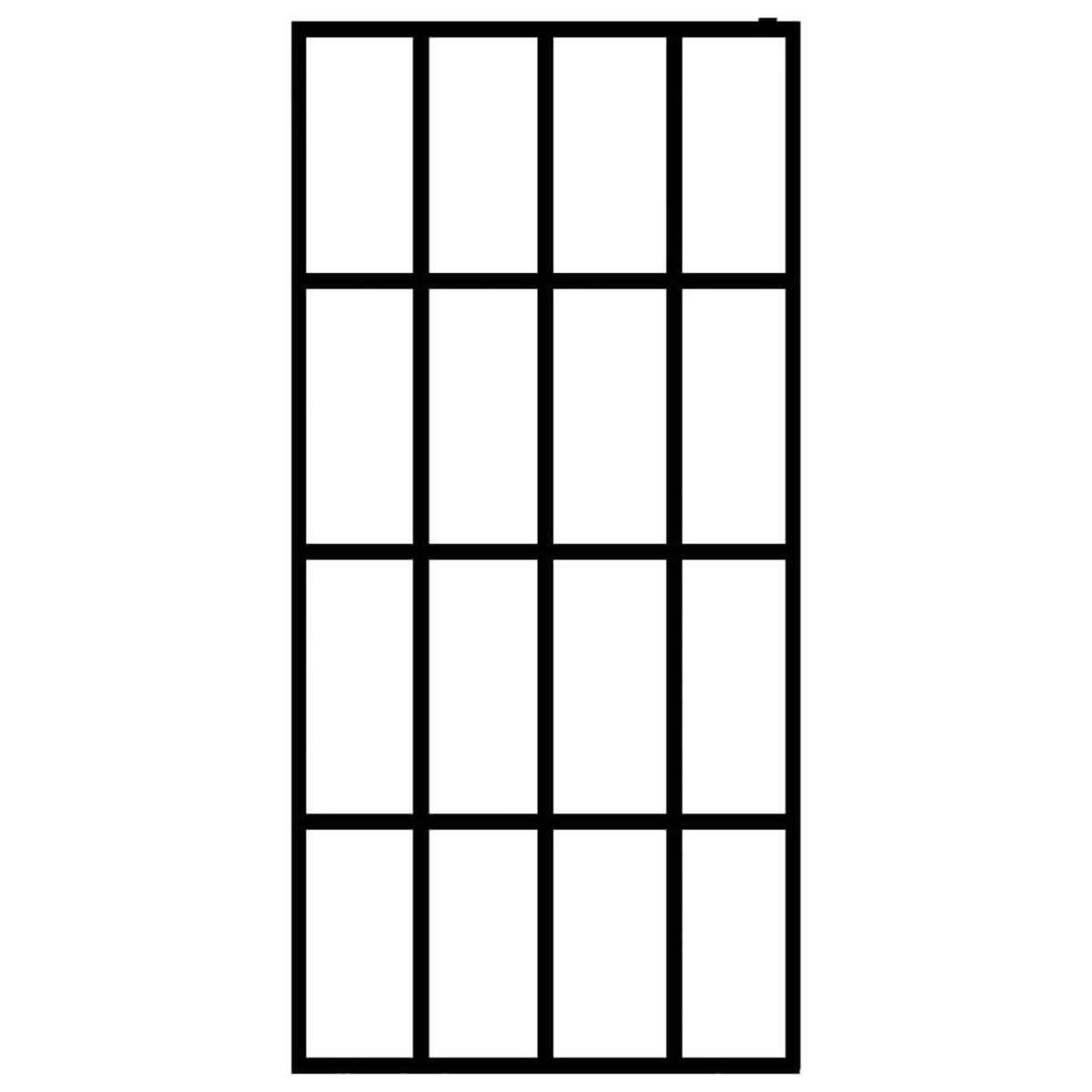 VIDAXL Ecran de douche Verre trempe depoli 118x190 cm