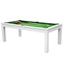 Voir la diapositive 6 : Rendez vous déco Table de billard convertible blanche tapis vert-Eddie