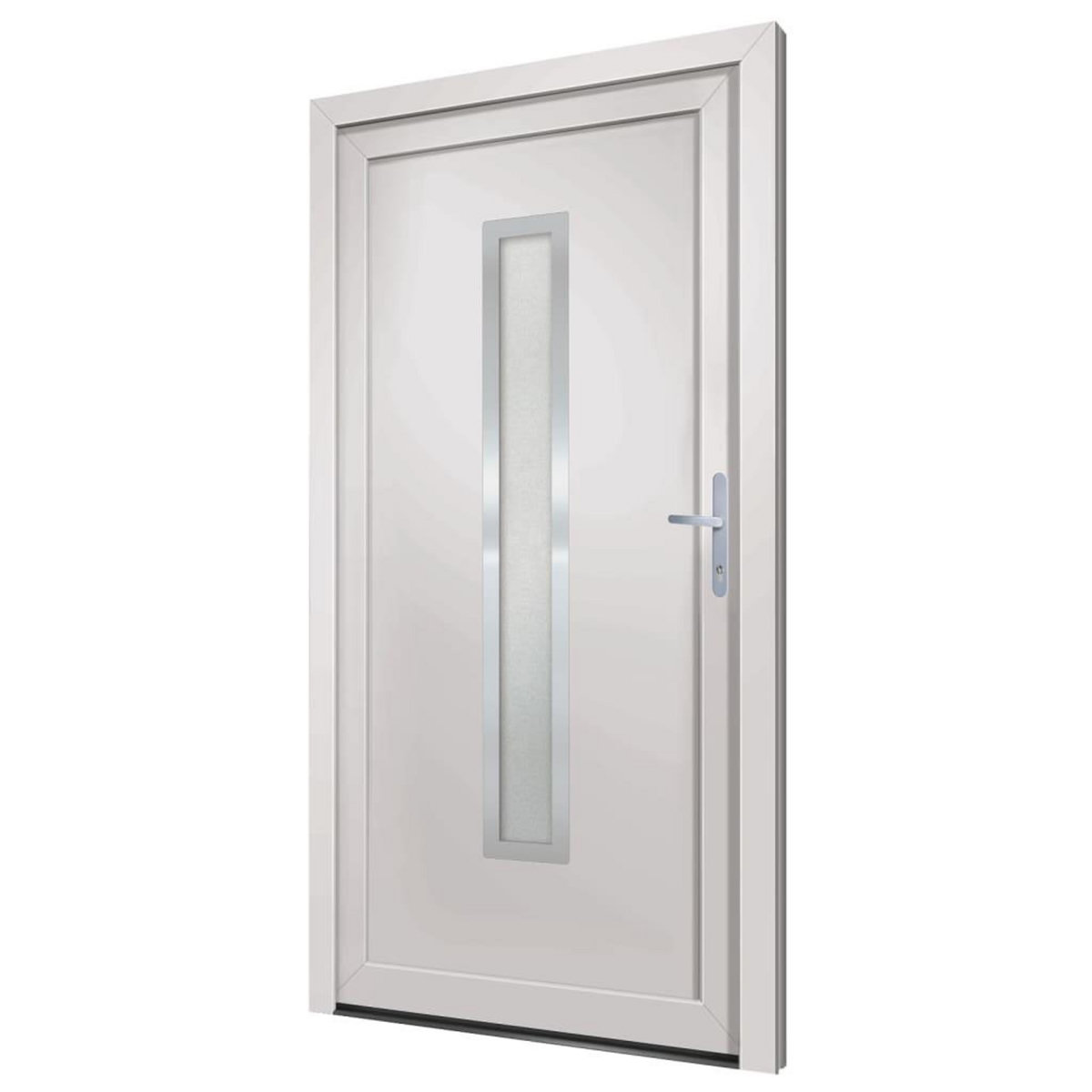 VIDAXL Porte d'entree Blanc 108x208 cm PVC